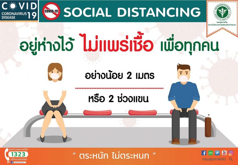 Social Distancing อยู่ห่างไว้ ไม่แพร่เชื้อ เพื่อทุกคน