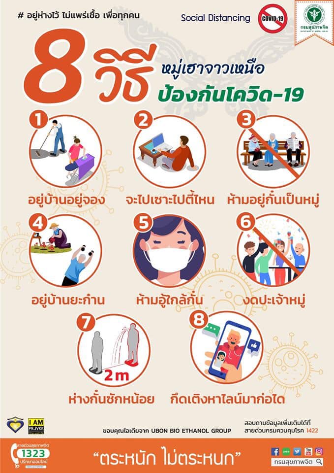 8 วิธีป้องกันโควิด-19 ผ่าน 4 ภาษาถิ่น 😷