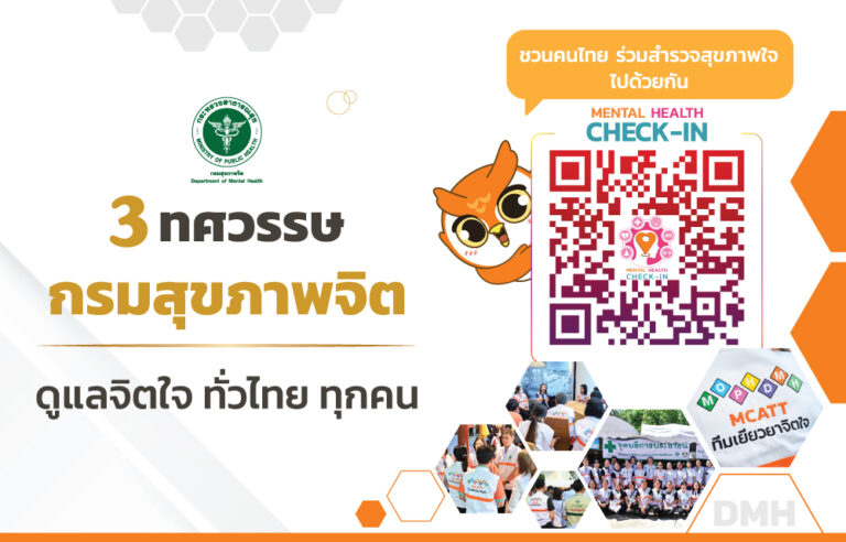 3 ทศวรรษ กรมสุขภาพจิตเชิญชวนดูแลจิตใจ ทั่วไทยทุกคน 💕 MENTAL HEALTH CHECK IN 🩺