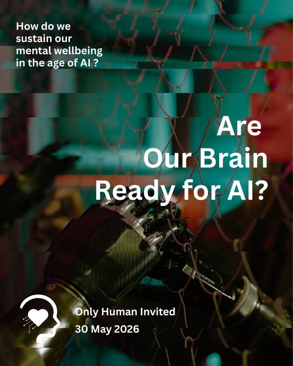 ขอเชิญร่วมเสวนาออนไลน์ “Only Human Invited” : AI กับสุขภาพจิต — 30 พ.ค. 2569 (Mind Month)