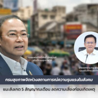 กรมสุขภาพจิตห่วงสถานการณ์ความรุนแรงในสังคม แนะสังเกต 5 สัญญาณเตือน ลดความเสี่ยงก่อนเกิดเหตุ