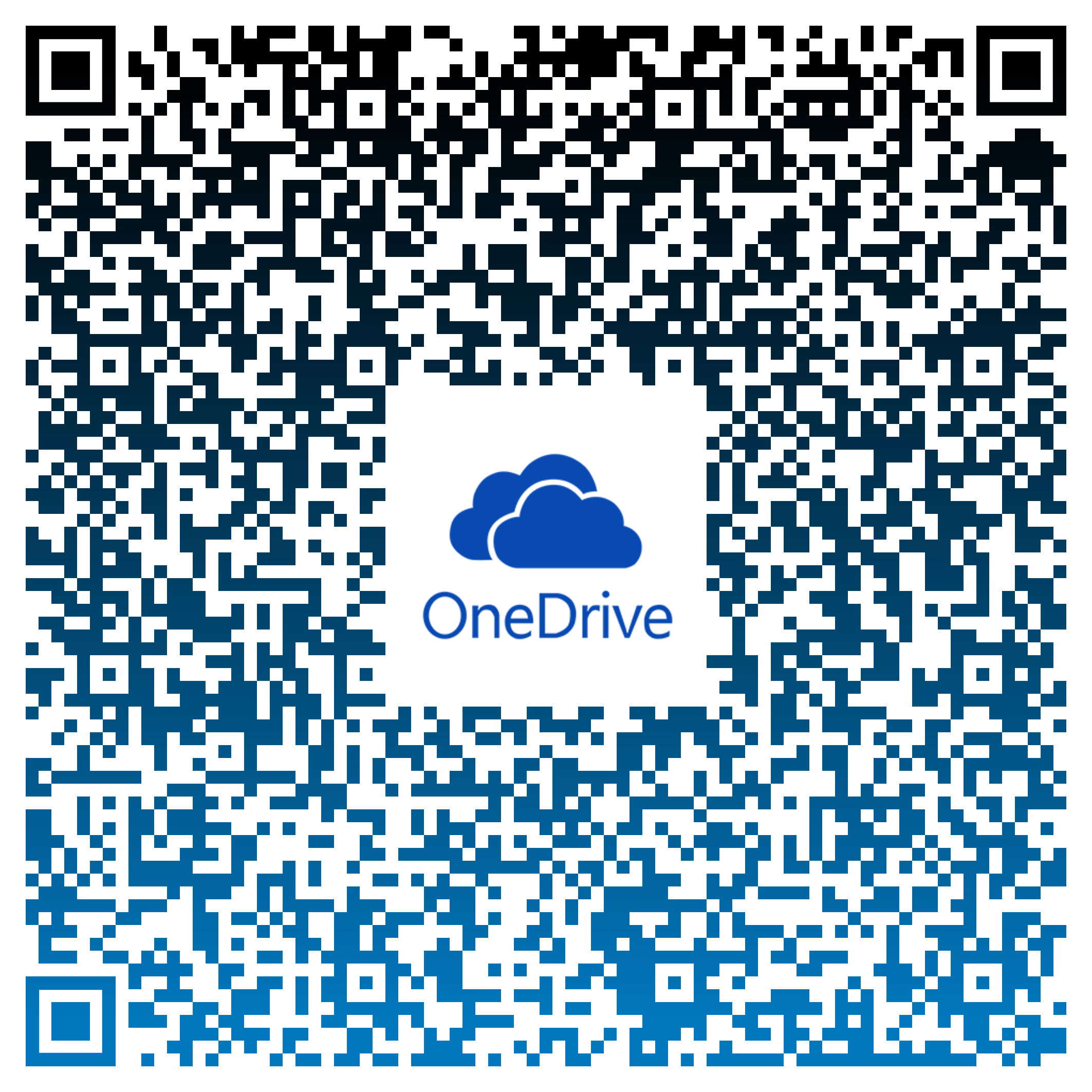 QR code เปิดโฟลเดอร์ OneDrive