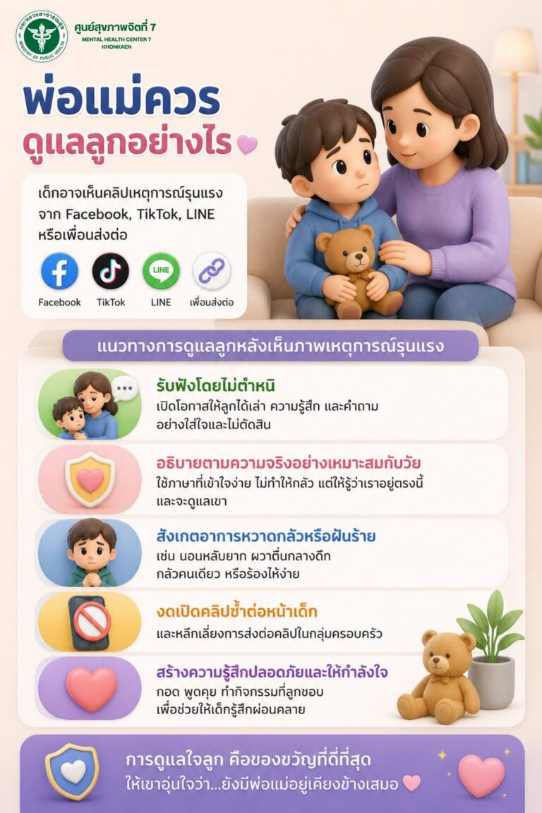 พ่อแม่ควรดูแลลูกอย่างไร