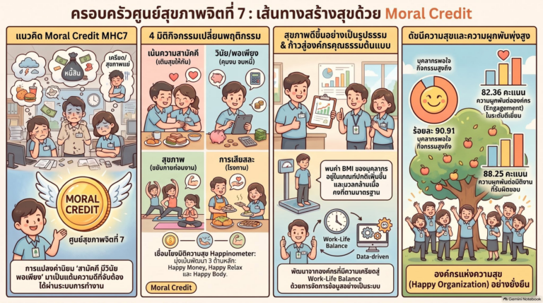 ครอบครัวศูนย์สุขภาพจิตที่ 7 “สามัคคี มีวินัย ใช้จ่ายพอเพียง” (Moral Credit MHC7)