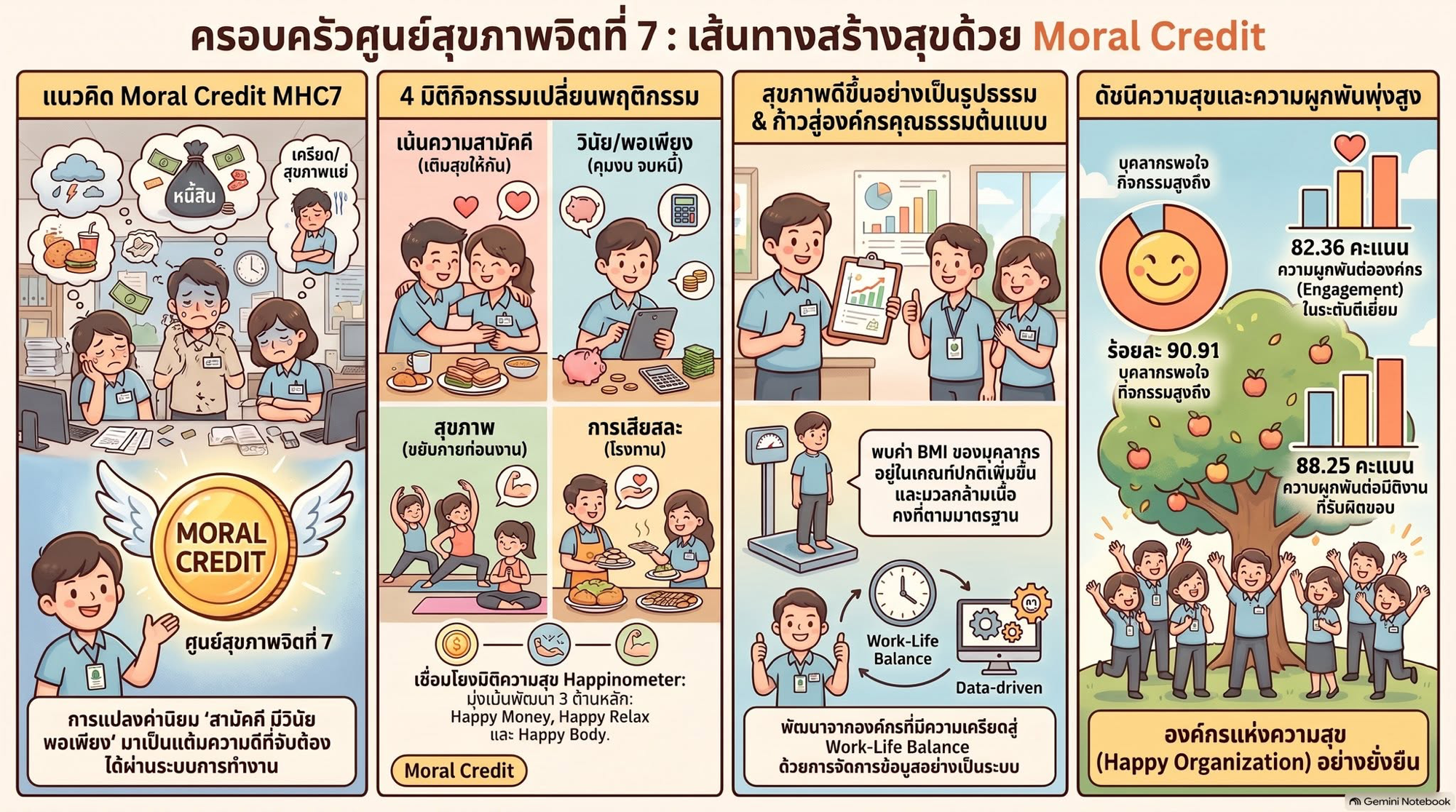 ครอบครัวศูนย์สุขภาพจิตที่ 7 “สามัคคี มีวินัย ใช้จ่ายพอเพียง” (Moral Credit MHC7)