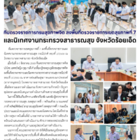 ทีมตรวจราชการกรมสุขภาพจิต ลงพื้นที่ตรวจราชการเขตสุขภาพที่ 7 และนิเทศงานกระทรวงสาธารณสุข จังหวัดร้อยเอ็ด